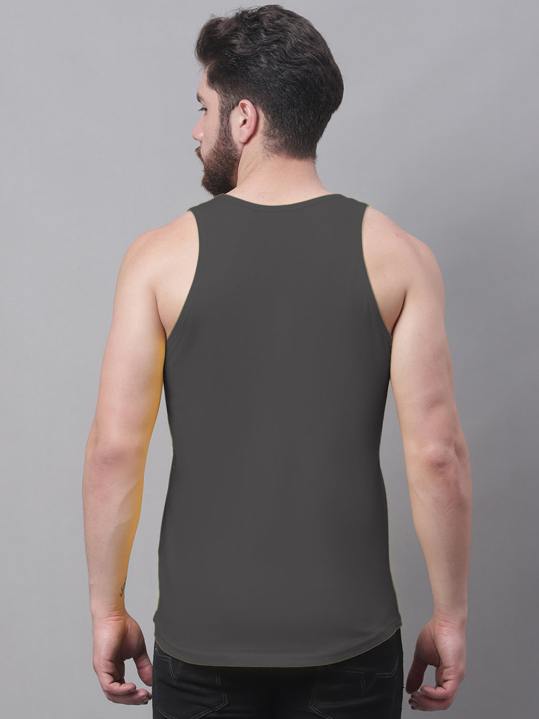 Men's Pack of 2 Pure Cotton Printed Gym vest - Friskers