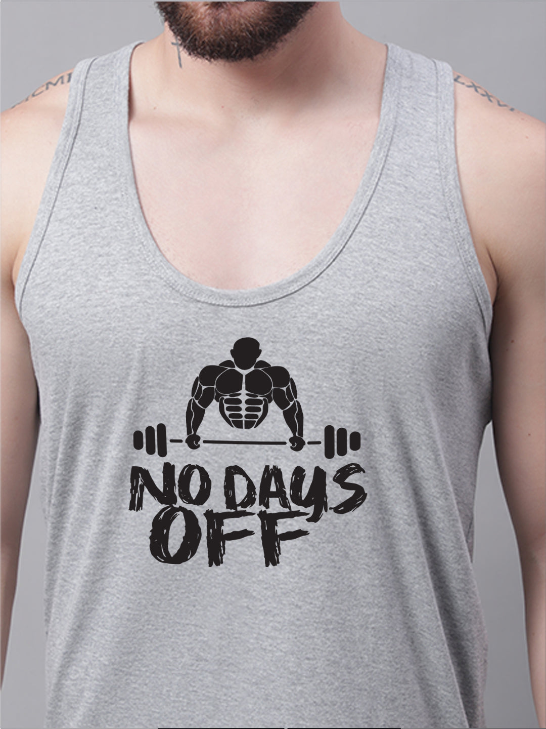 Men's No Days Off Pure Cotton Gym Vest - Friskers