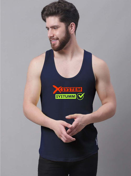 Men's Systumm Printed Innerwear Gym Vest