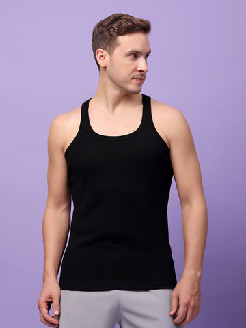 Friskers Sleeveless Innerwear Cotton Gym Vest