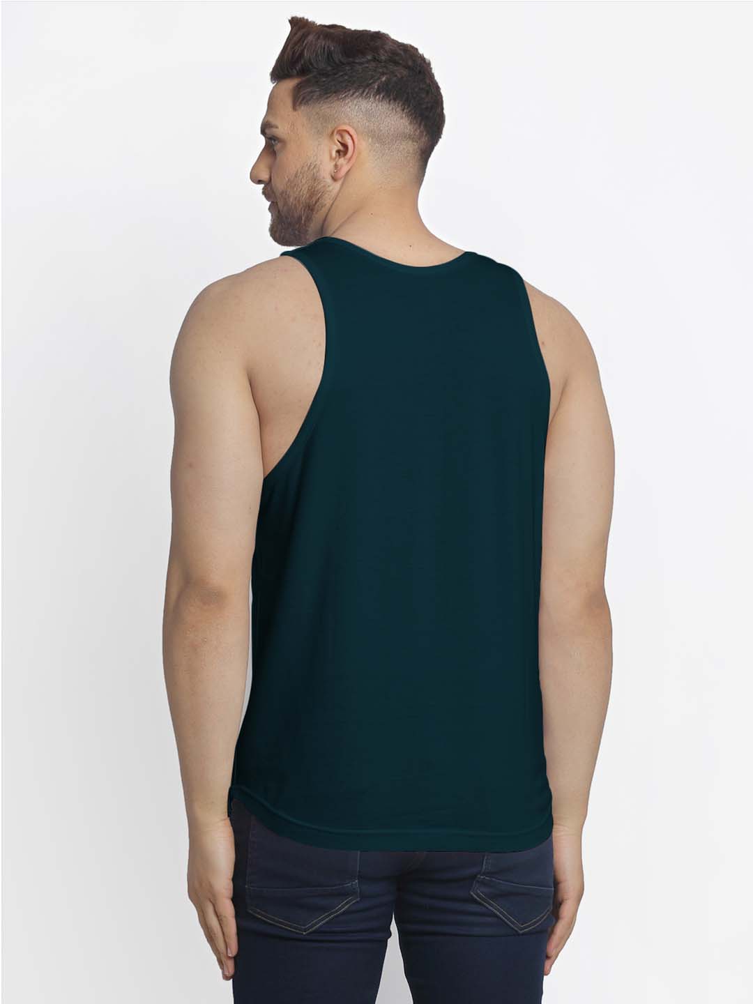 Mens's Captain Printed Innerwear Gym Vest - Friskers