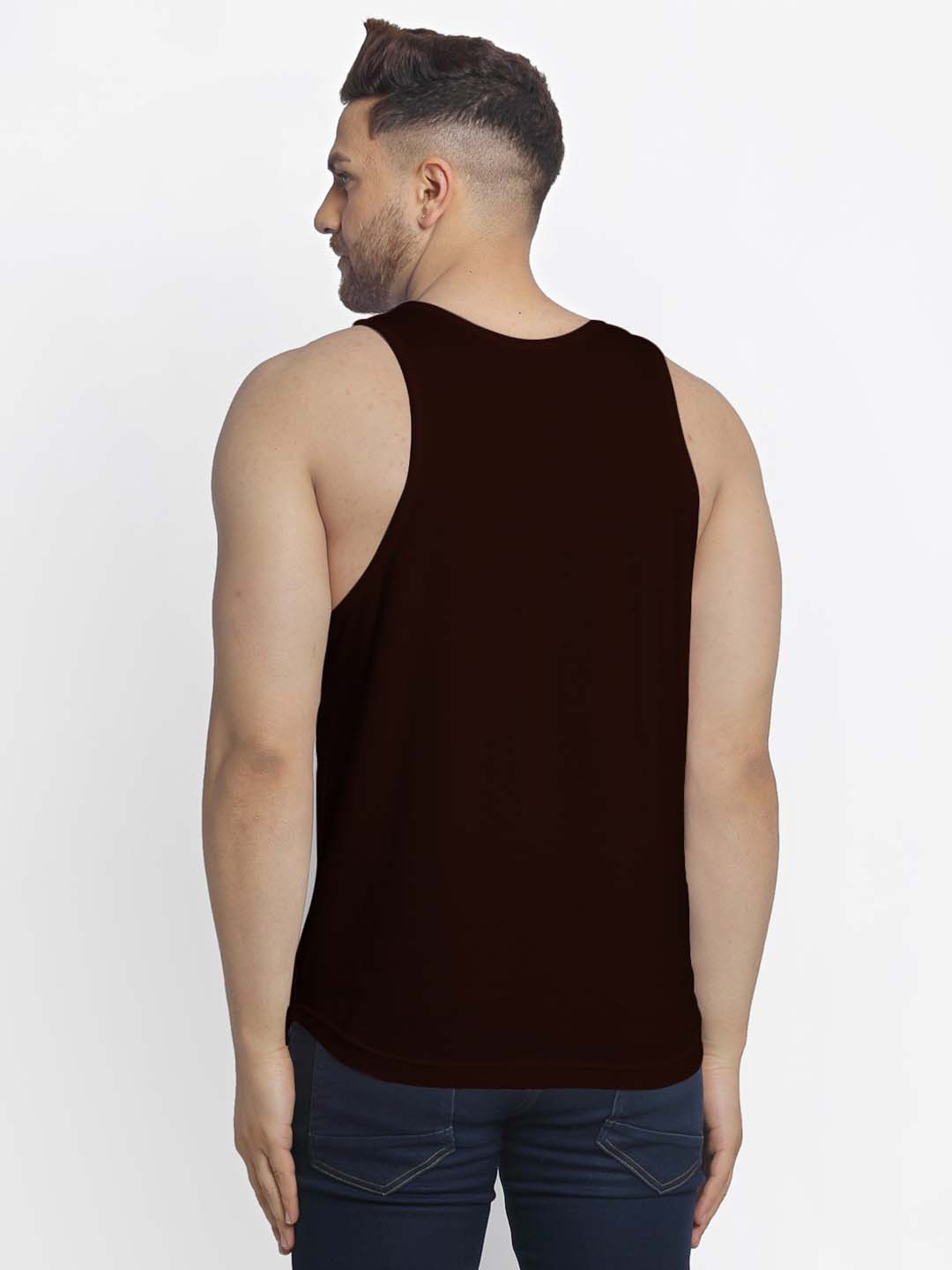 Mens's Installing Muscles Printed Innerwear Gym Vest - Friskers
