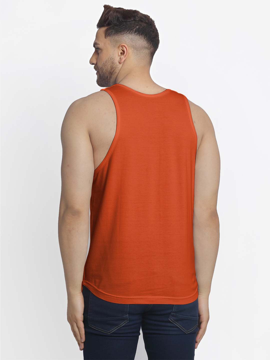 Mens's Gym Printed Innerwear Gym Vest - Friskers
