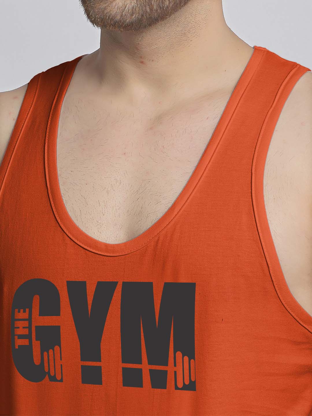Mens's Gym Printed Innerwear Gym Vest - Friskers