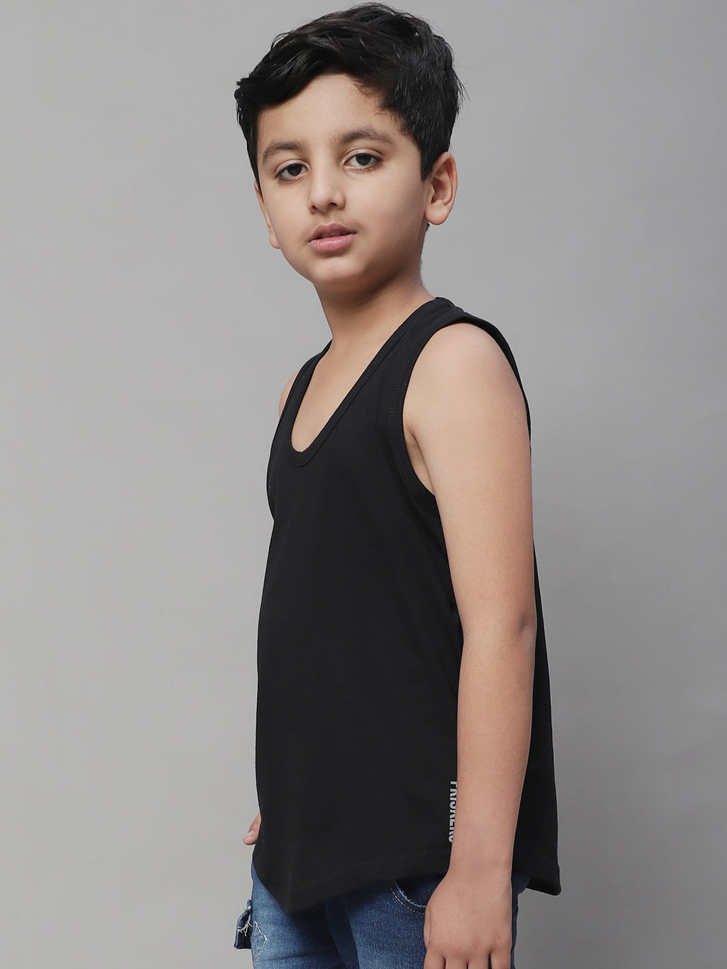 Kids Regular Fit Pure Cotton Kids Vest - Friskers