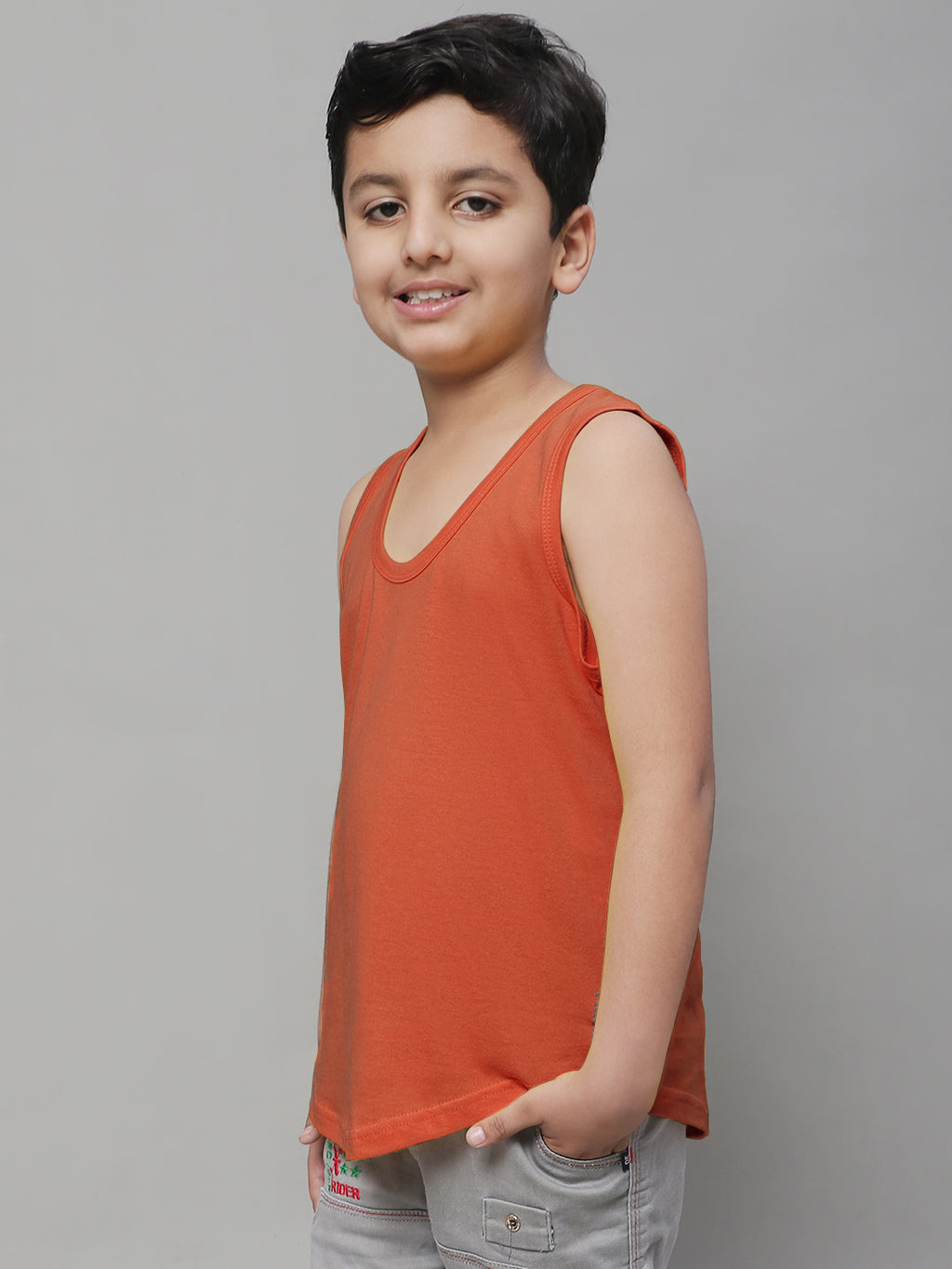 Kids Regular Fit Pure Cotton Kids Vest - Friskers
