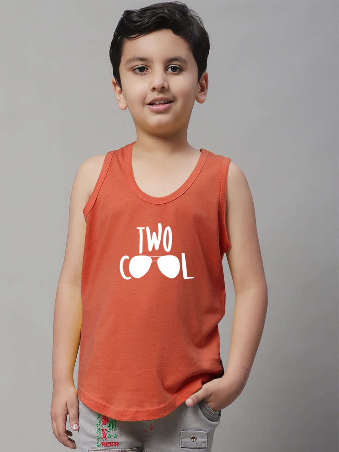 Kids Too Cool Pure Cotton Printed Innerwear Vest - Friskers