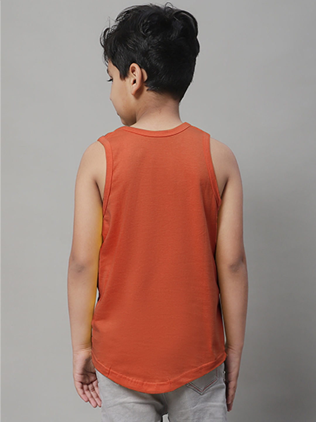 Kids Excavator printed Regular Fit Vest - Friskers