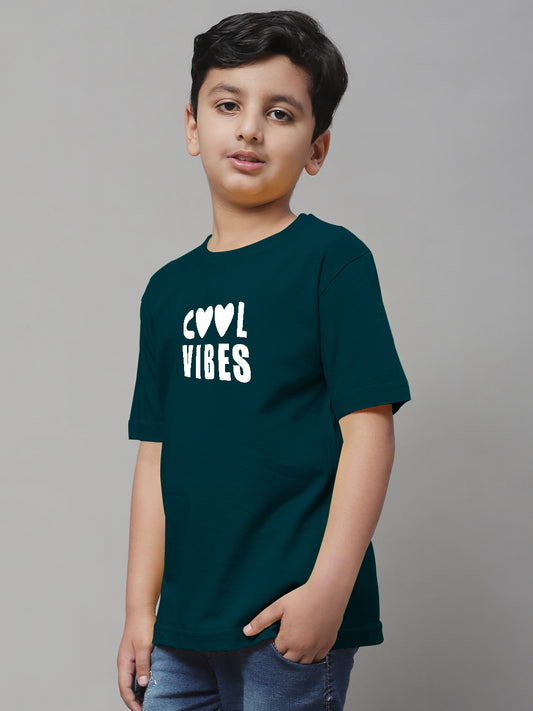 Kids Cool Vibes Regular Fit Cotton T-Shirt - Friskers