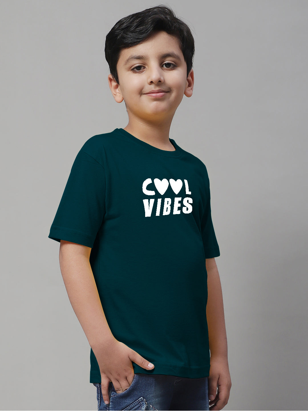 Kids Cool Vibes Regular Fit Cotton T-Shirt - Friskers