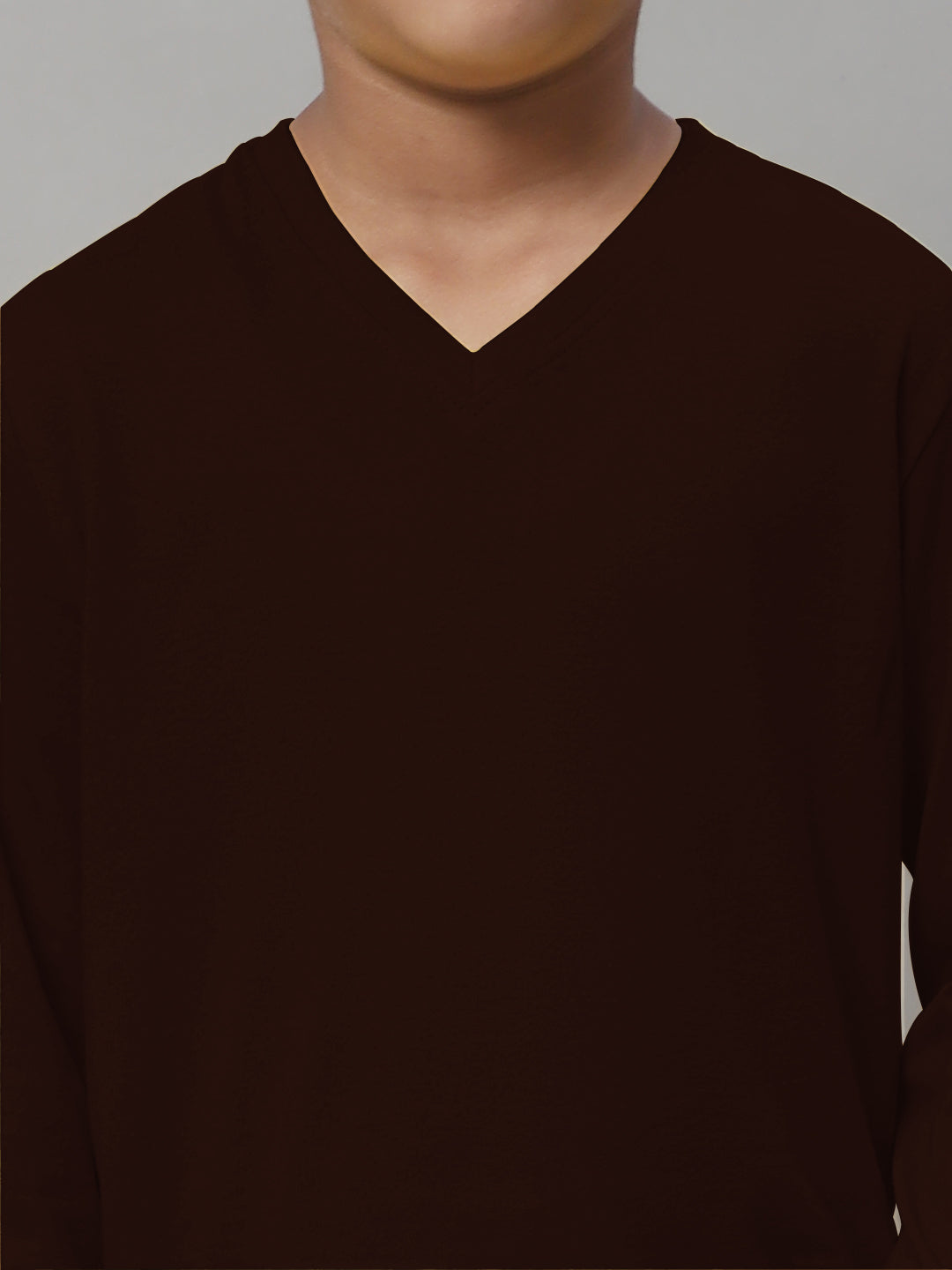 Boys V-Neck Long Sleeves Slim Fit T-shirt - Friskers