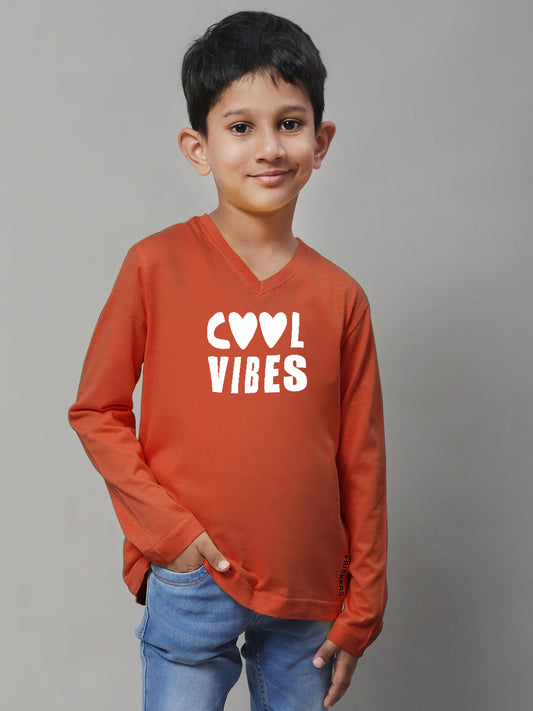 Boys Cool Vibes Casual Fit Printed T-Shirt - Friskers