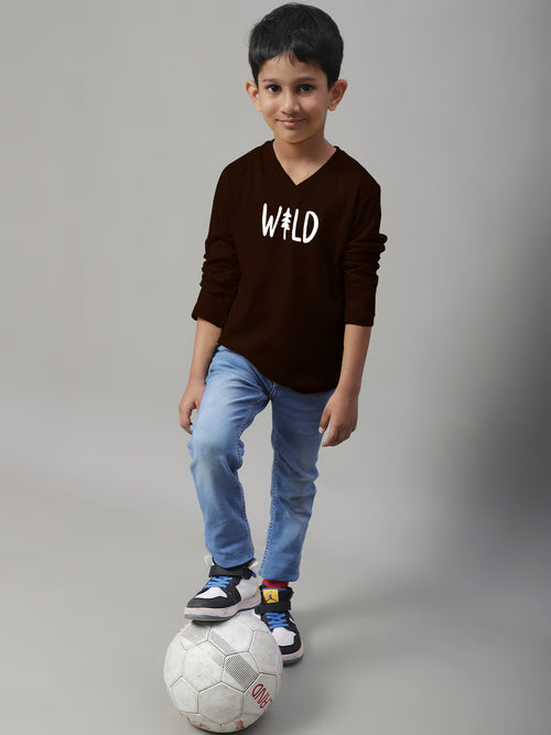 Boys Wild Casual Fit Printed T-Shirt