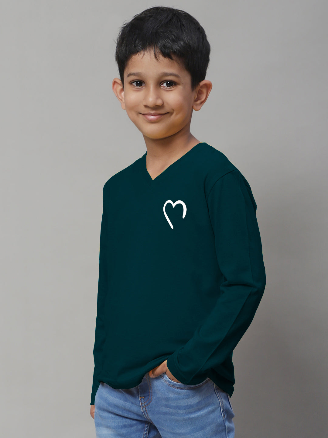 Boys Heart Casual Fit Printed T-Shirt - Friskers