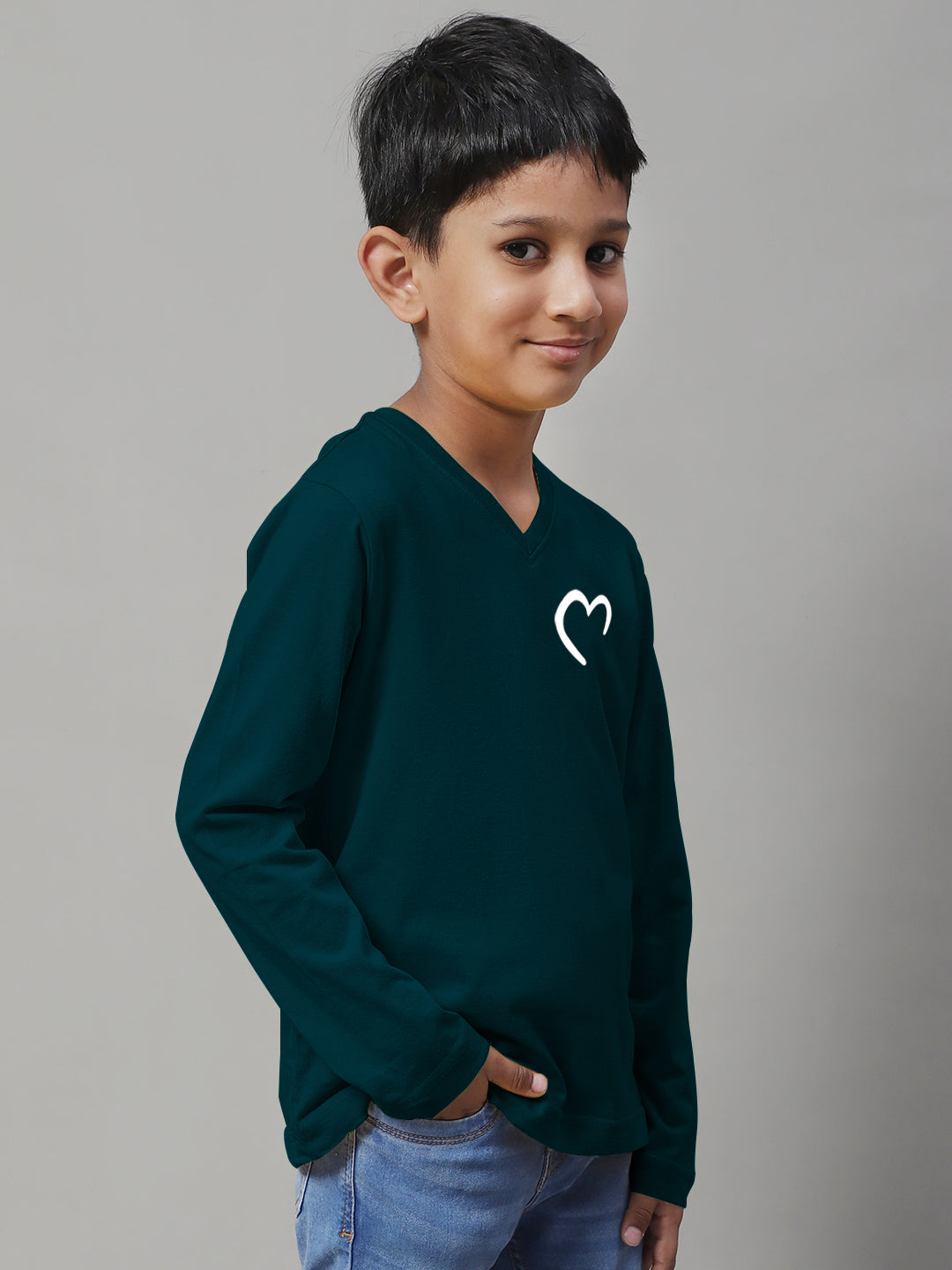 Boys Heart Casual Fit Printed T-Shirt - Friskers