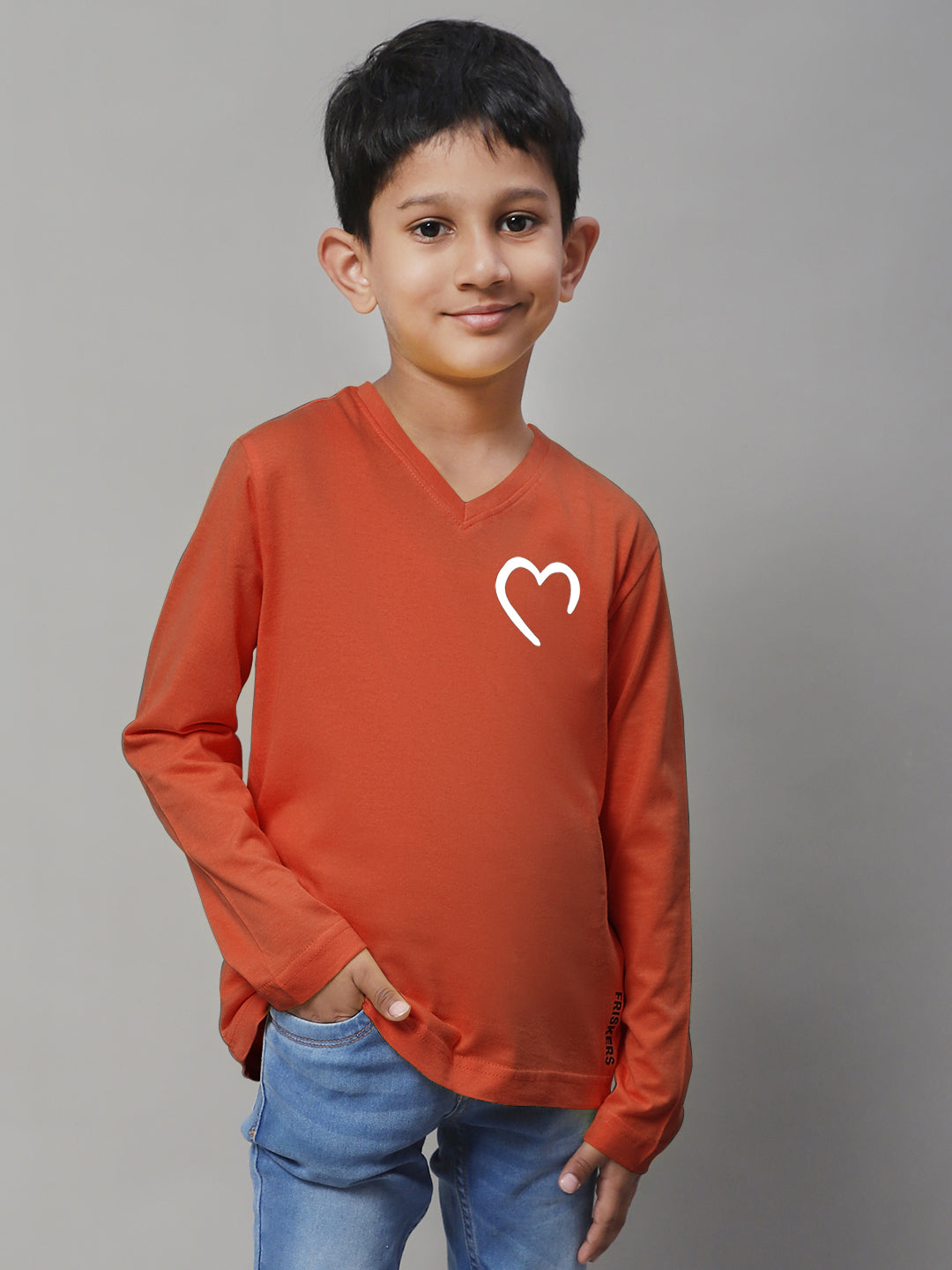 Boys Heart Casual Fit Printed T-Shirt - Friskers