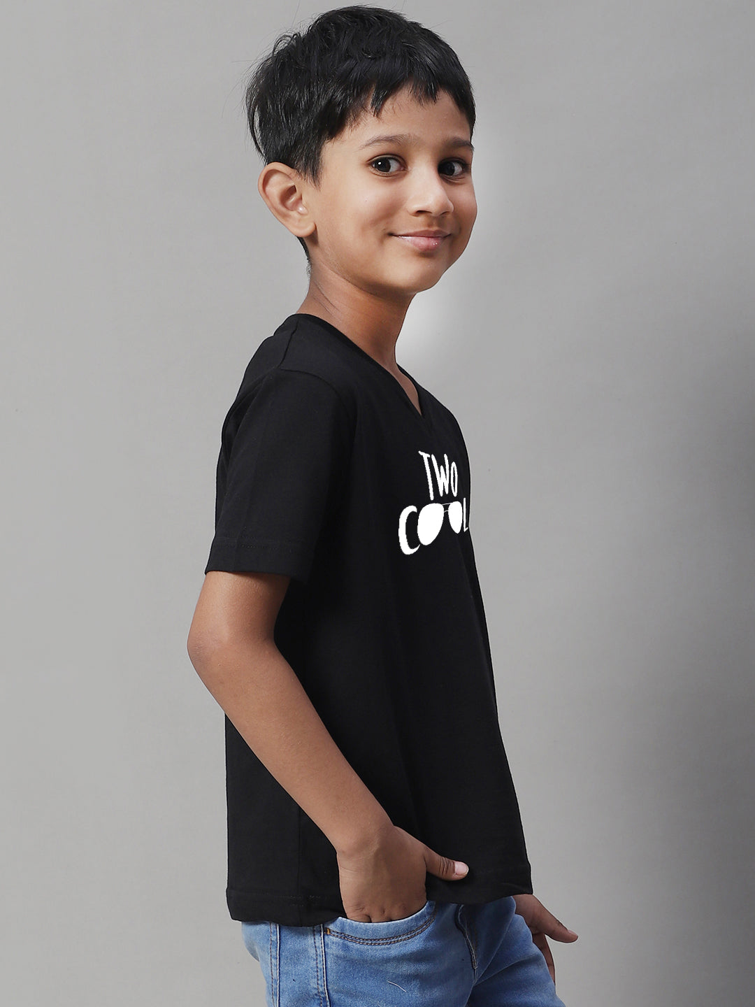 Boys Two Cool Half Sleeves Printed T-Shirt - Friskers