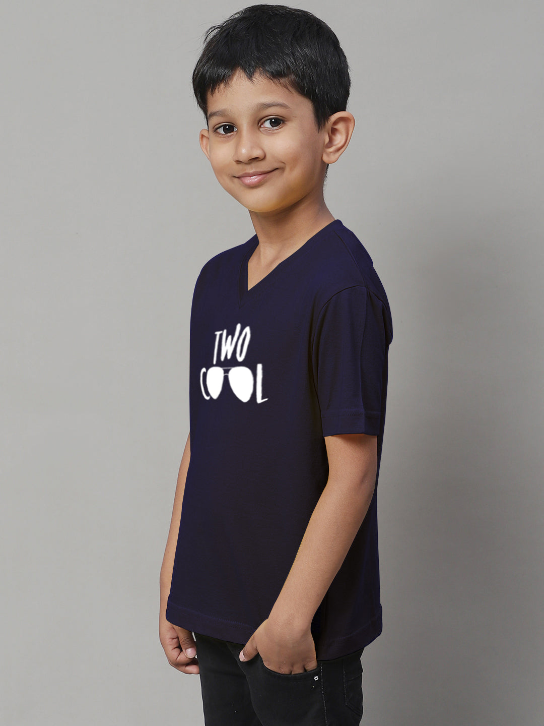 Boys Two Cool Half Sleeves Printed T-Shirt - Friskers