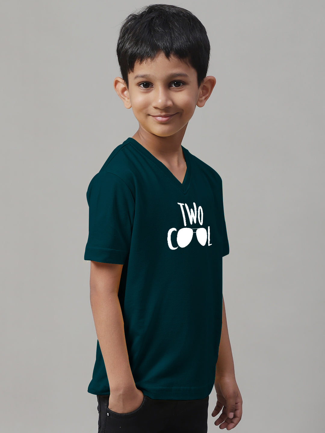 Boys Two Cool Half Sleeves Printed T-Shirt - Friskers