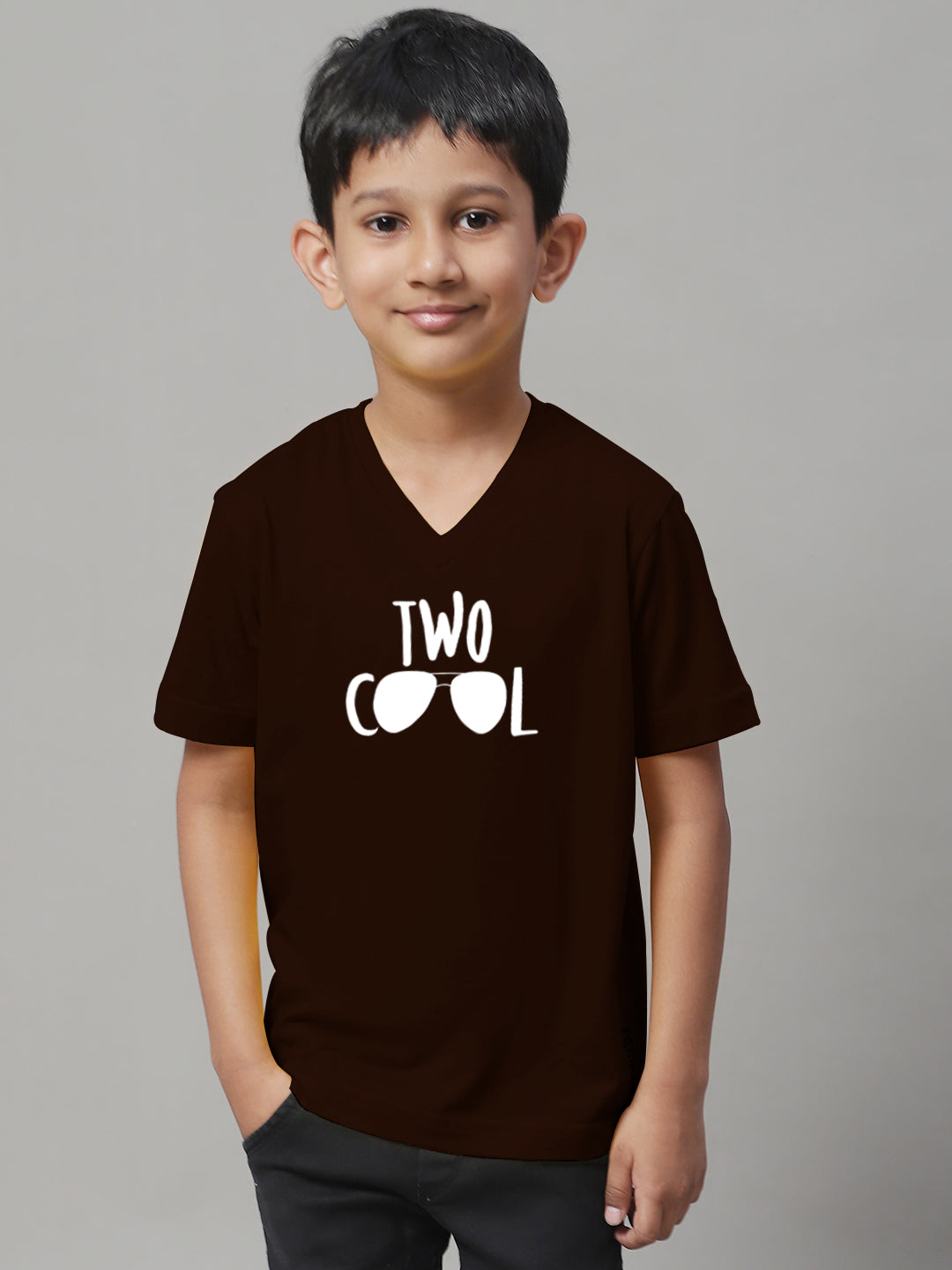 Boys Two Cool Half Sleeves Printed T-Shirt - Friskers