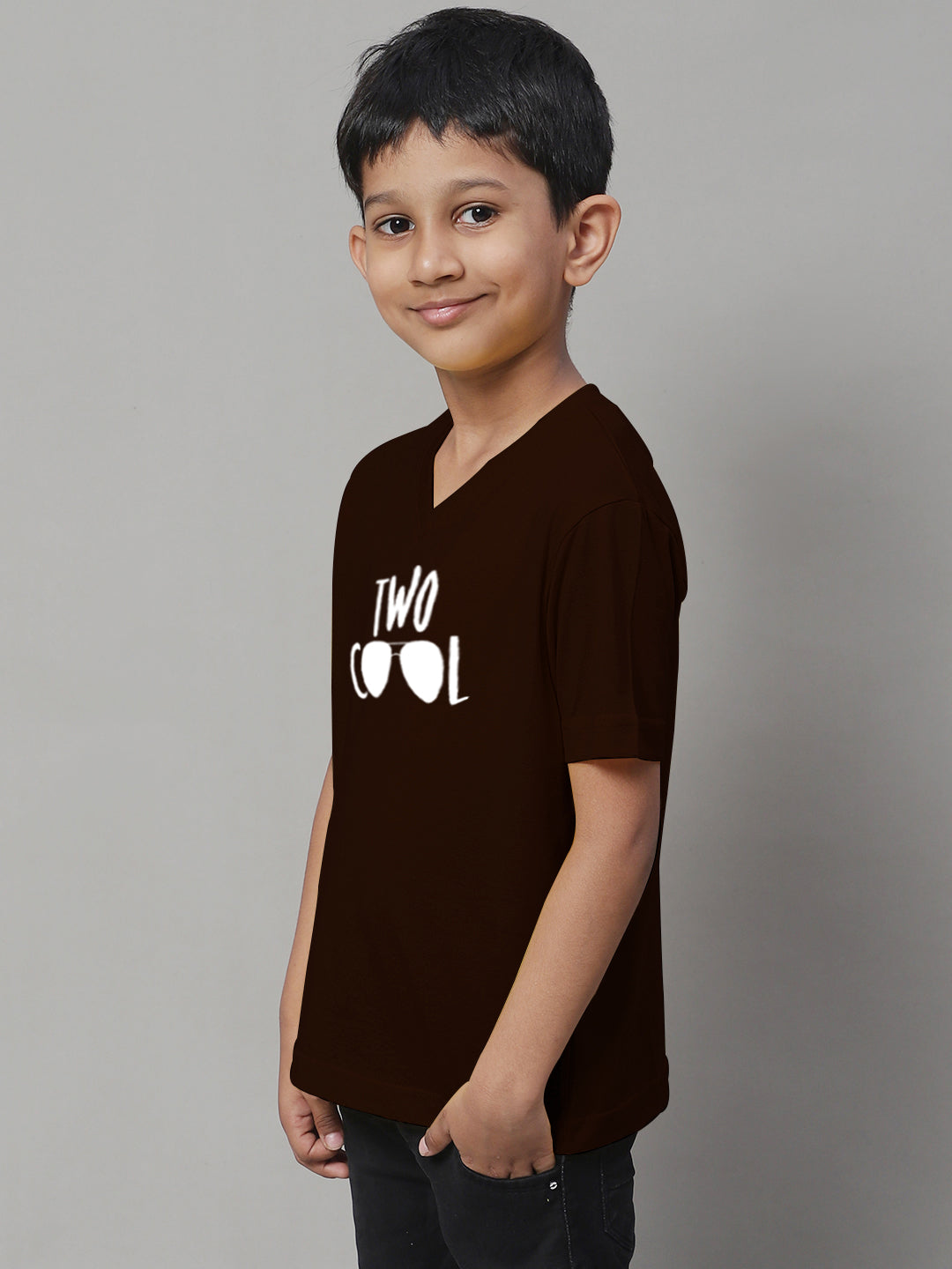 Boys Two Cool Half Sleeves Printed T-Shirt - Friskers