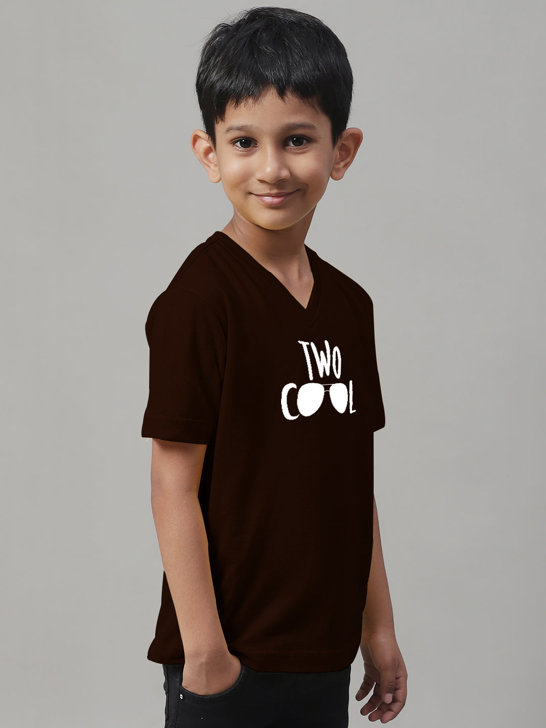 Boys Two Cool Half Sleeves Printed T-Shirt - Friskers