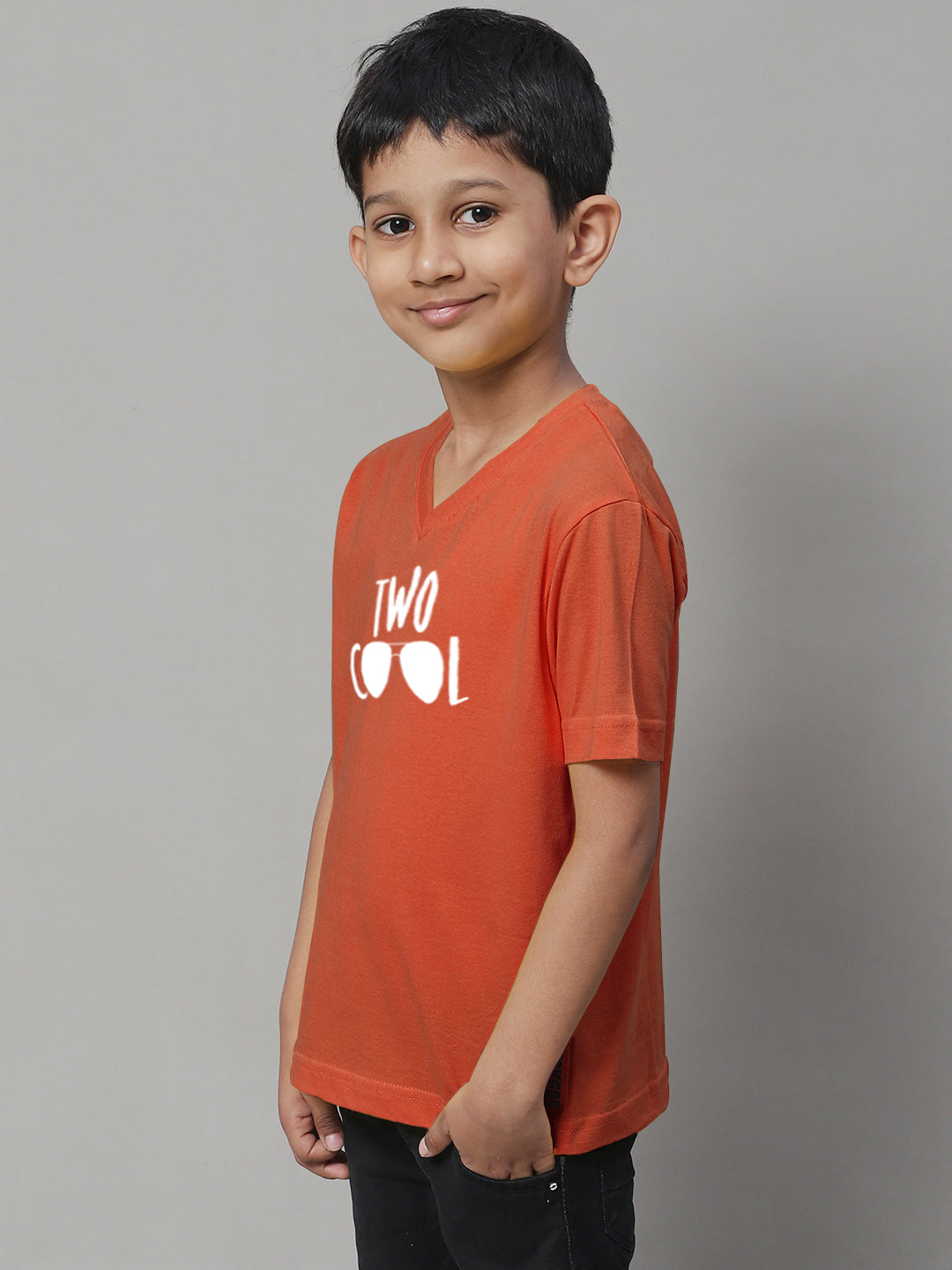 Boys Two Cool Half Sleeves Printed T-Shirt - Friskers