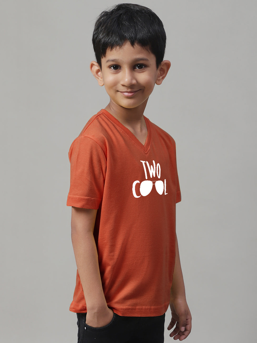 Boys Two Cool Half Sleeves Printed T-Shirt - Friskers