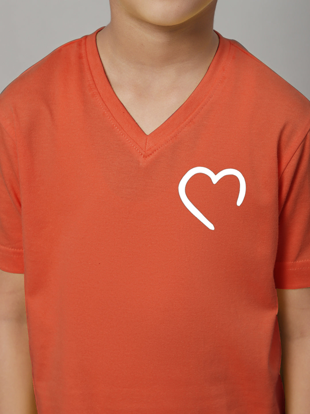 Boys Heart Half Sleeves Printed T-Shirt - Friskers