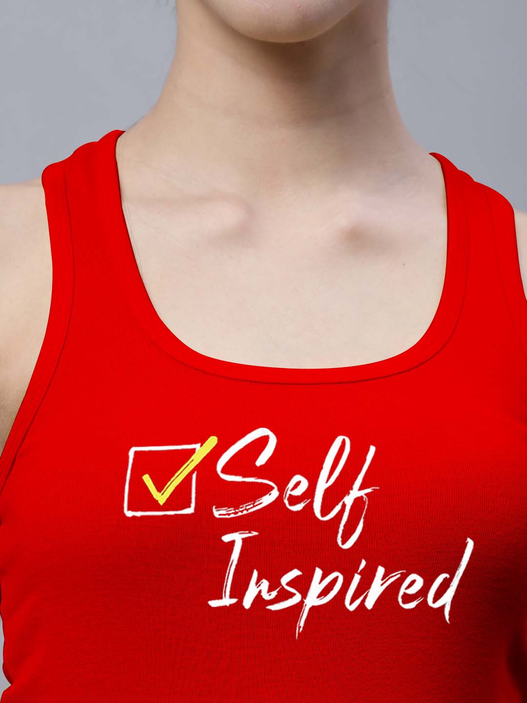 Fbar Self Inspired Printed Women Tank Top - Friskers