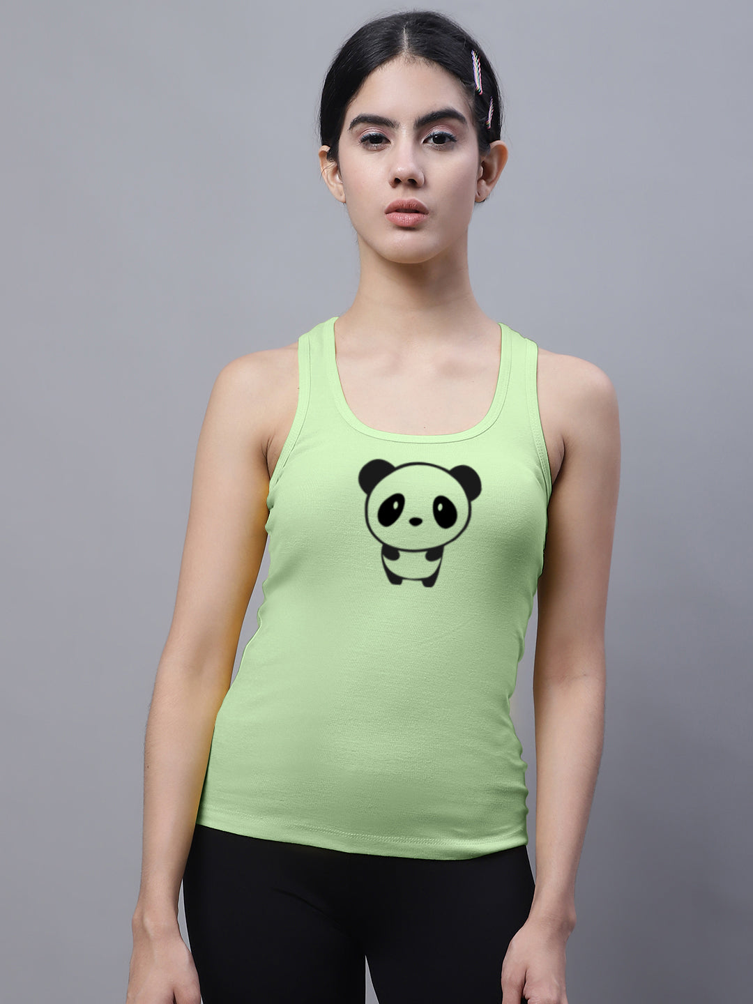 Fbar Baby Panda Sleeveless Printed Women Tank Top - Friskers
