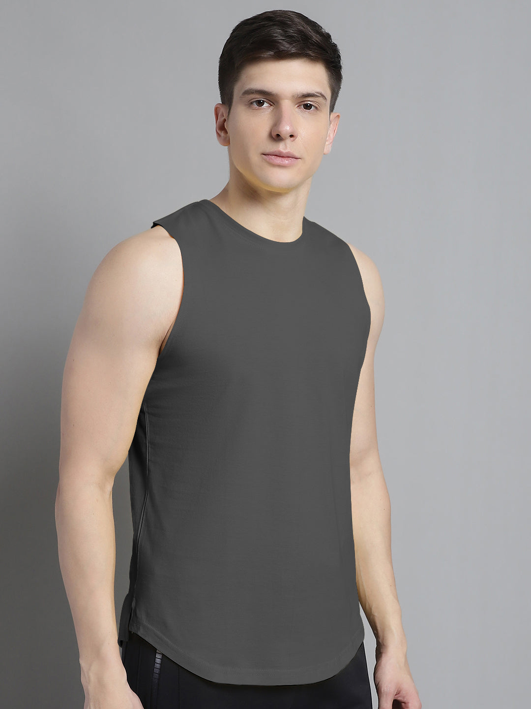 Fbar Men Solid Cotton Innerwear Gym Vest - Friskers