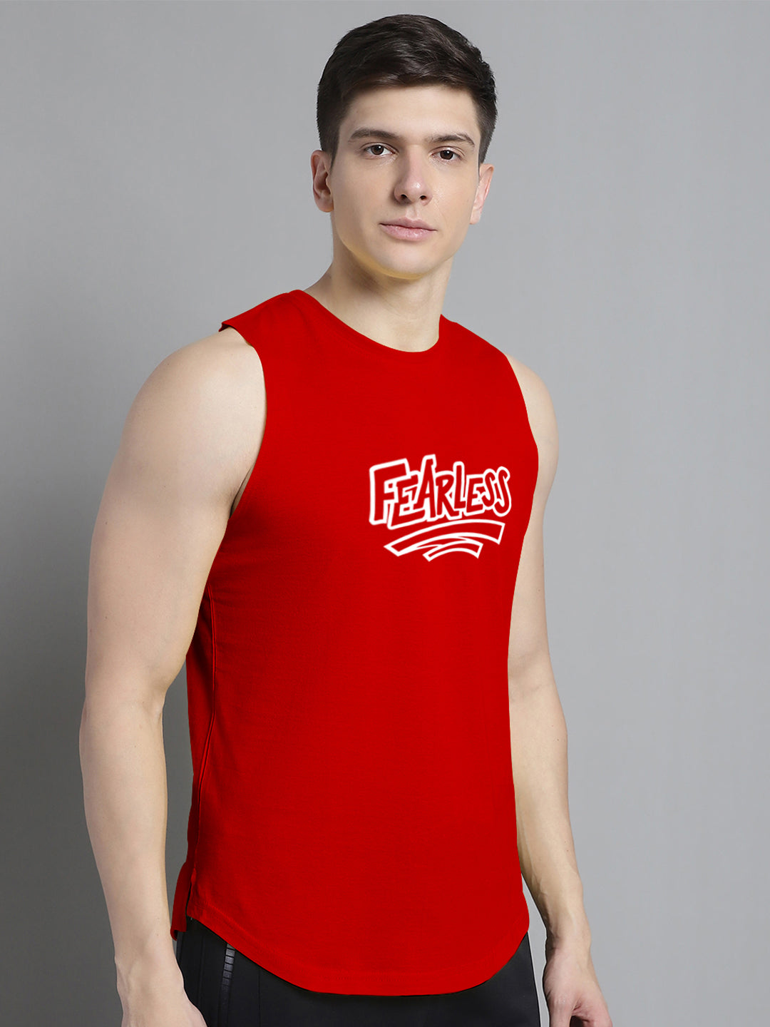 Fbar Fearless printed Pure Cotton Training Vest - Friskers