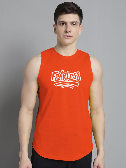 Fbar Fearless printed Pure Cotton Training Vest - Friskers