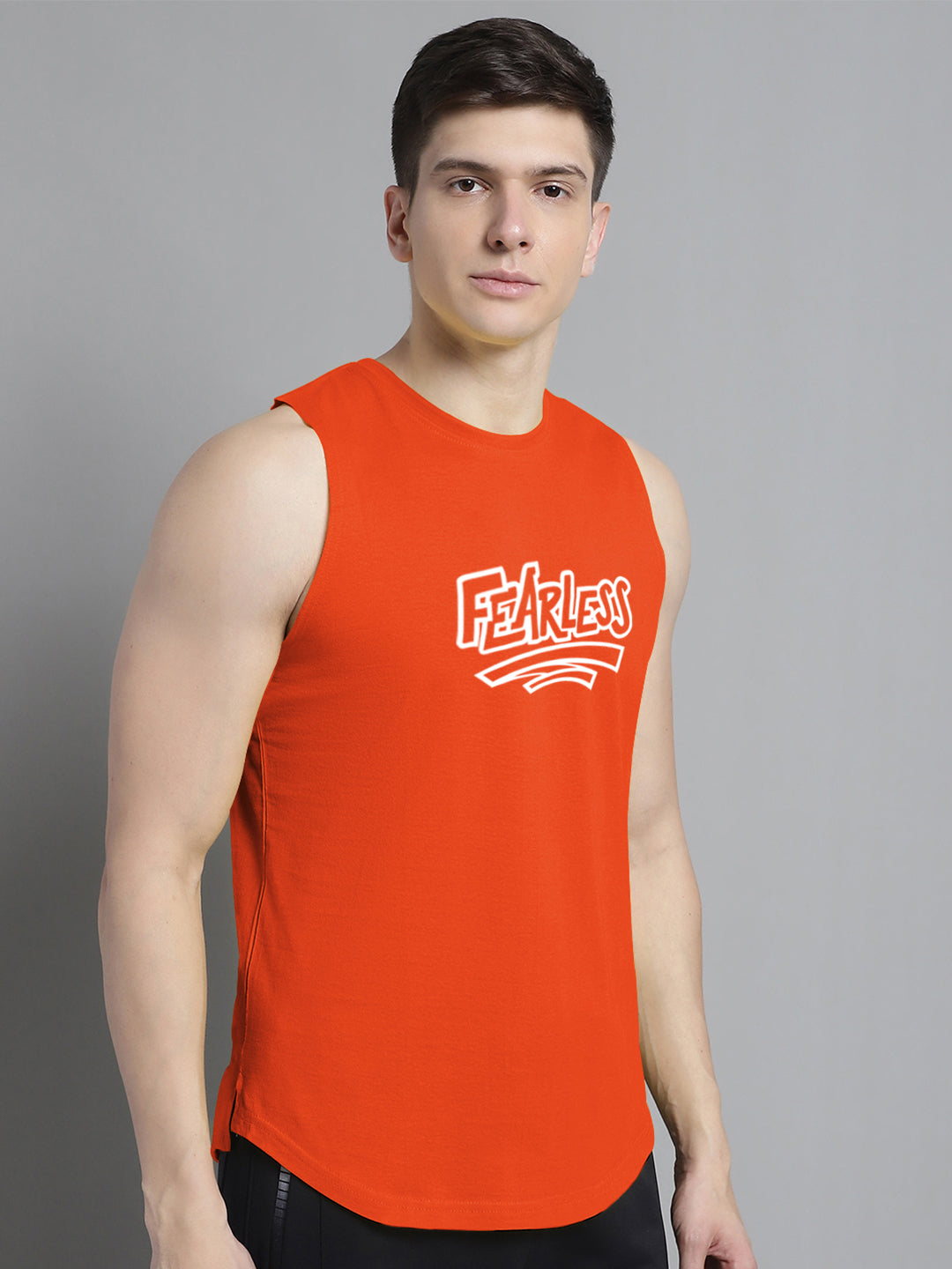 Fbar Fearless printed Pure Cotton Training Vest - Friskers