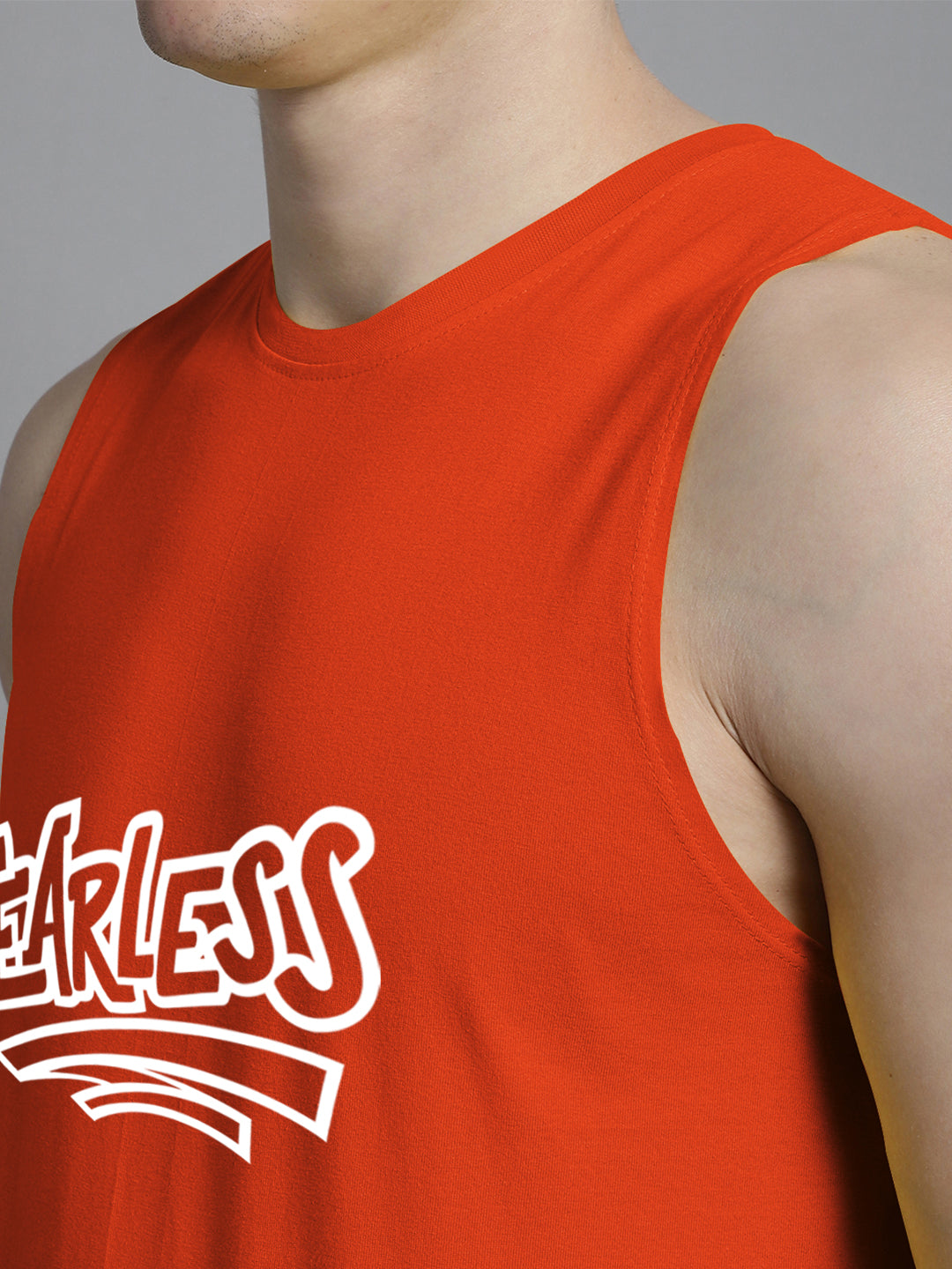 Fbar Fearless printed Pure Cotton Training Vest - Friskers