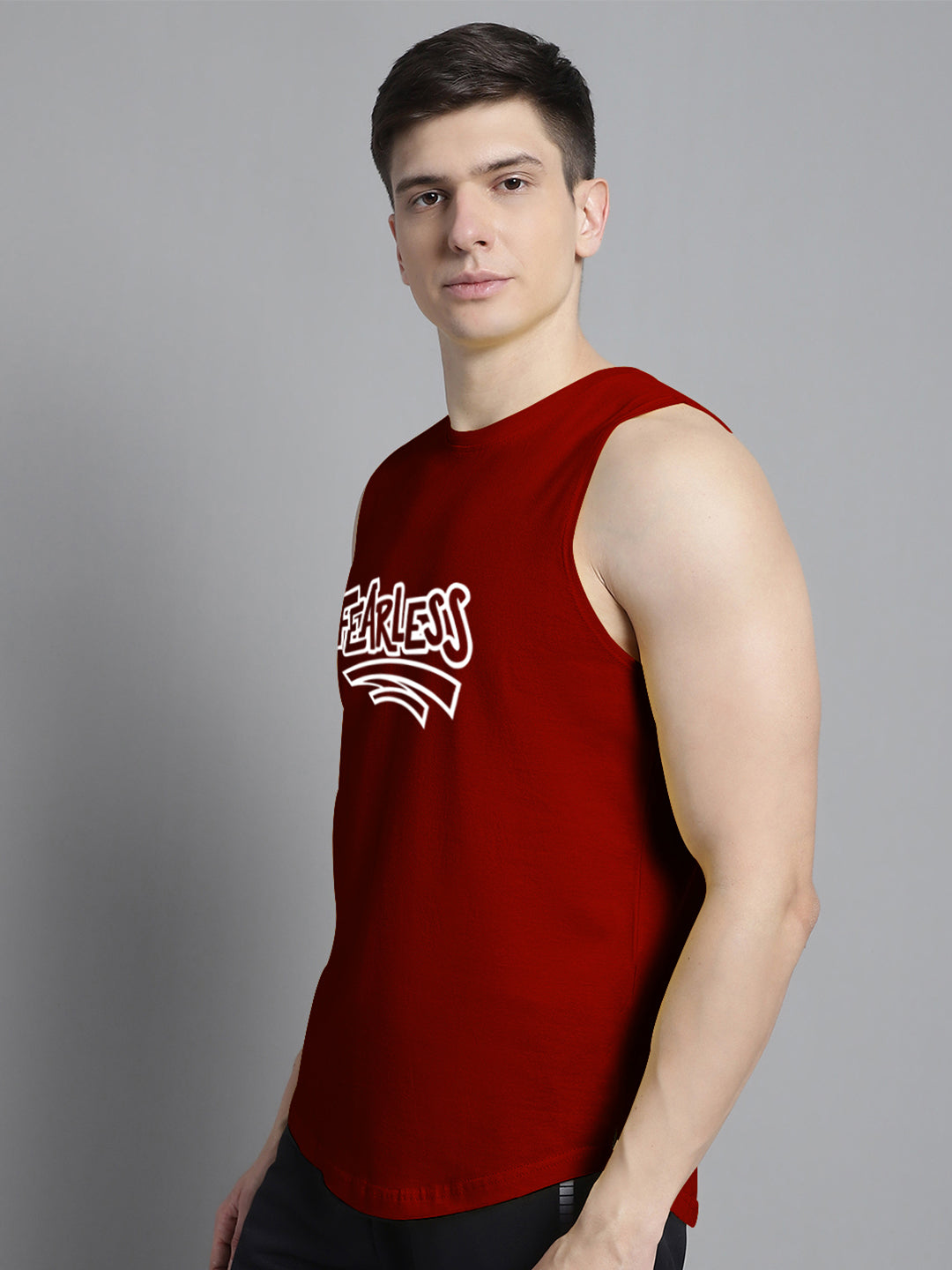 Fbar Fearless printed Pure Cotton Training Vest - Friskers