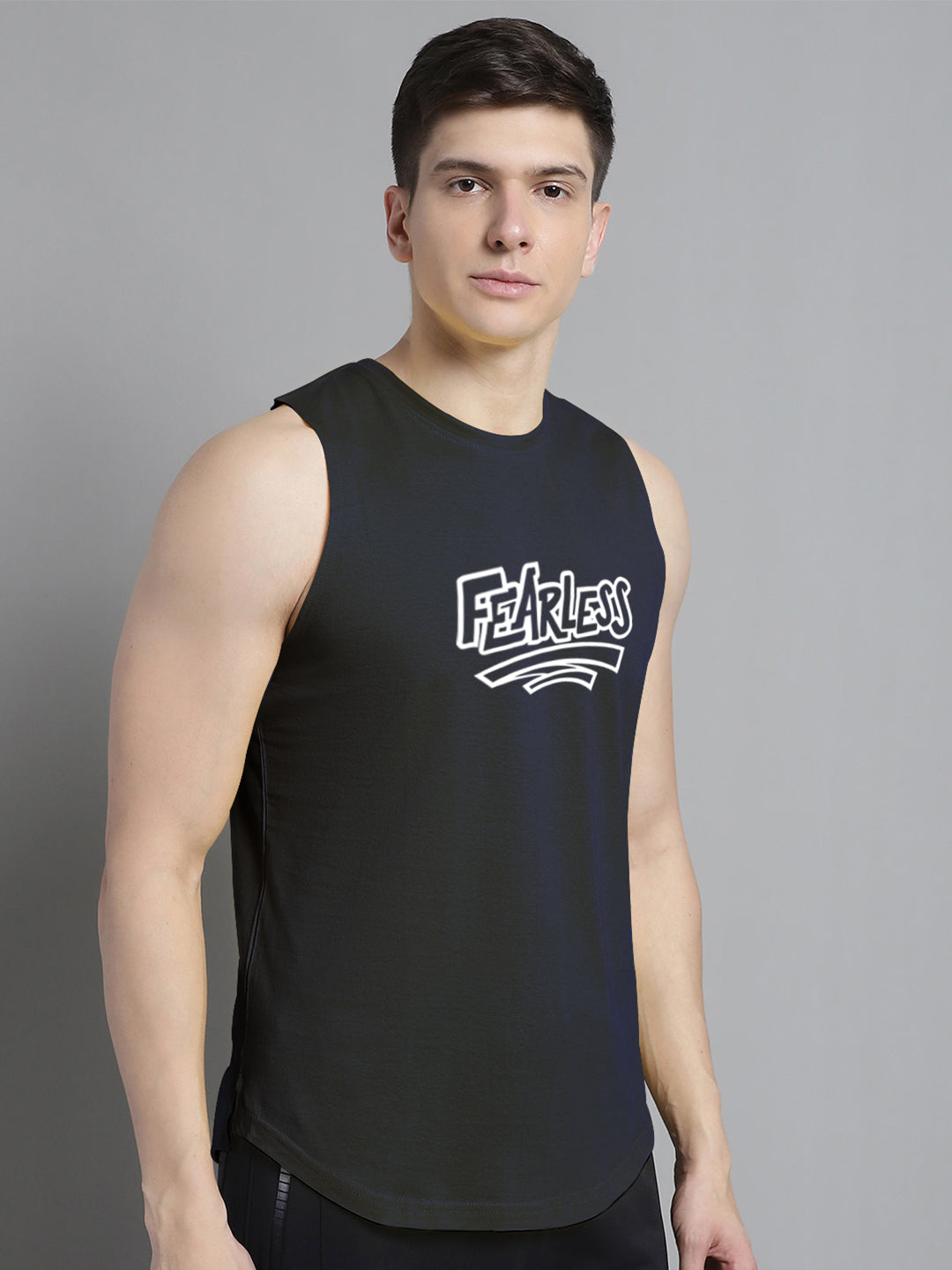 Fbar Fearless printed Pure Cotton Training Vest - Friskers