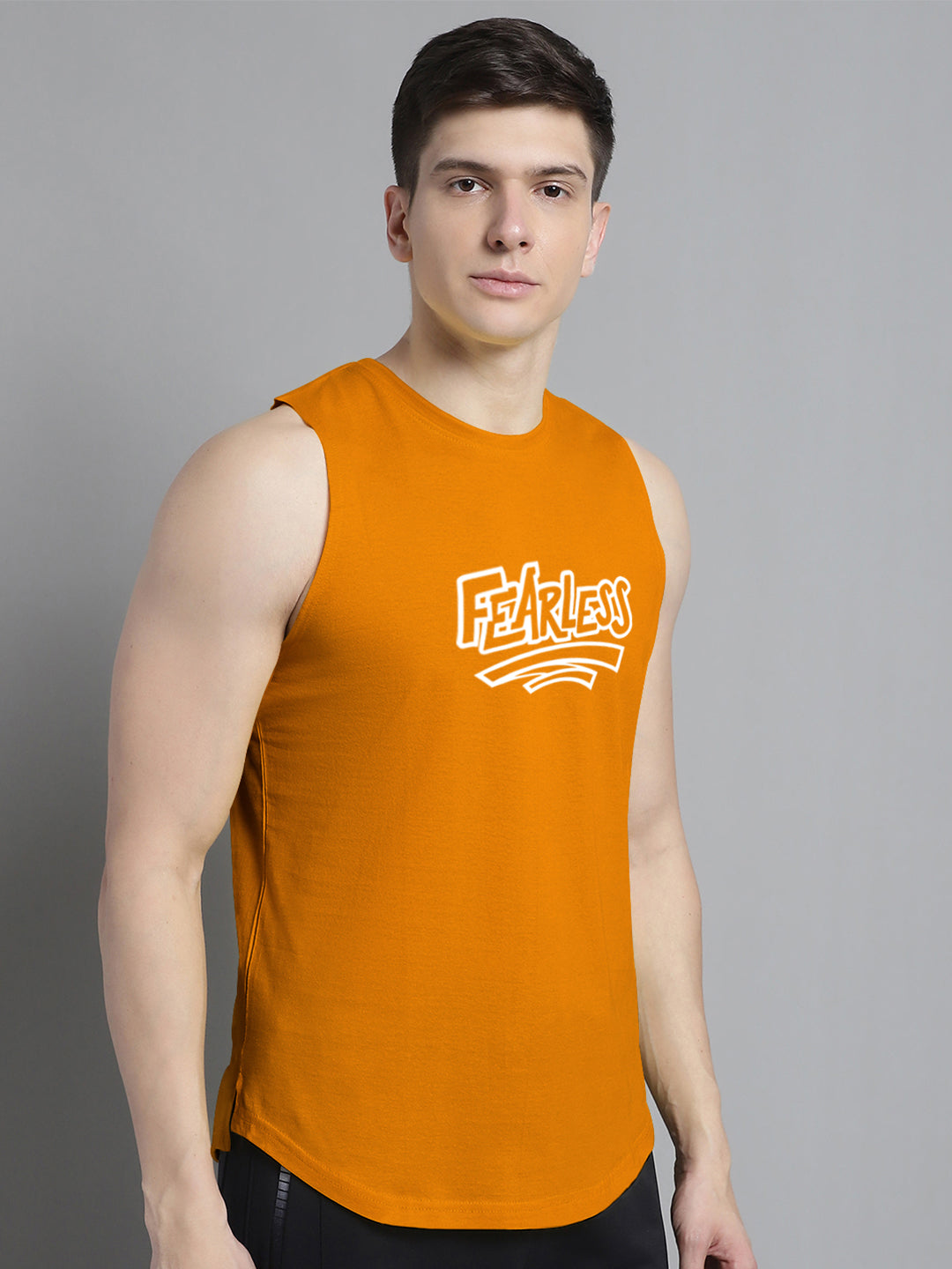 Fbar Fearless printed Pure Cotton Training Vest - Friskers