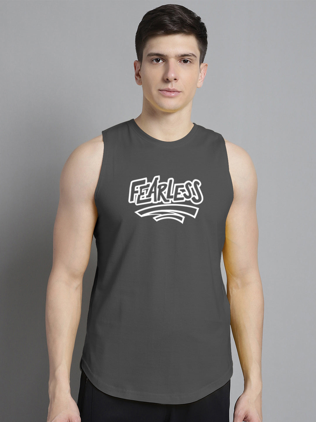 Fbar Fearless printed Pure Cotton Training Vest - Friskers