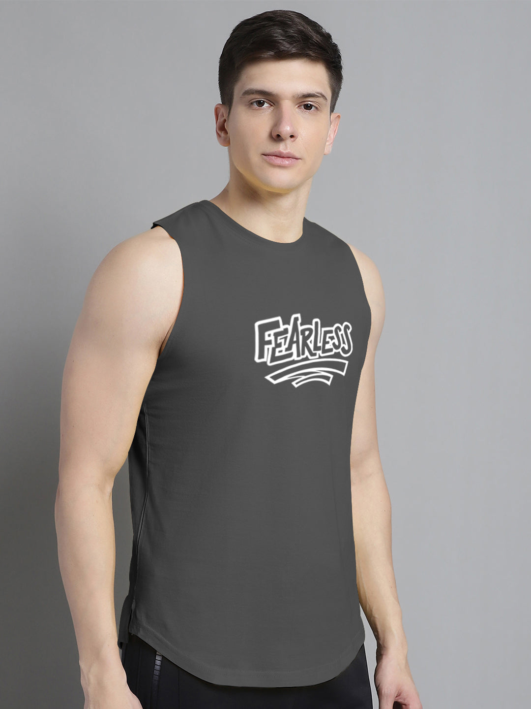 Fbar Fearless printed Pure Cotton Training Vest - Friskers