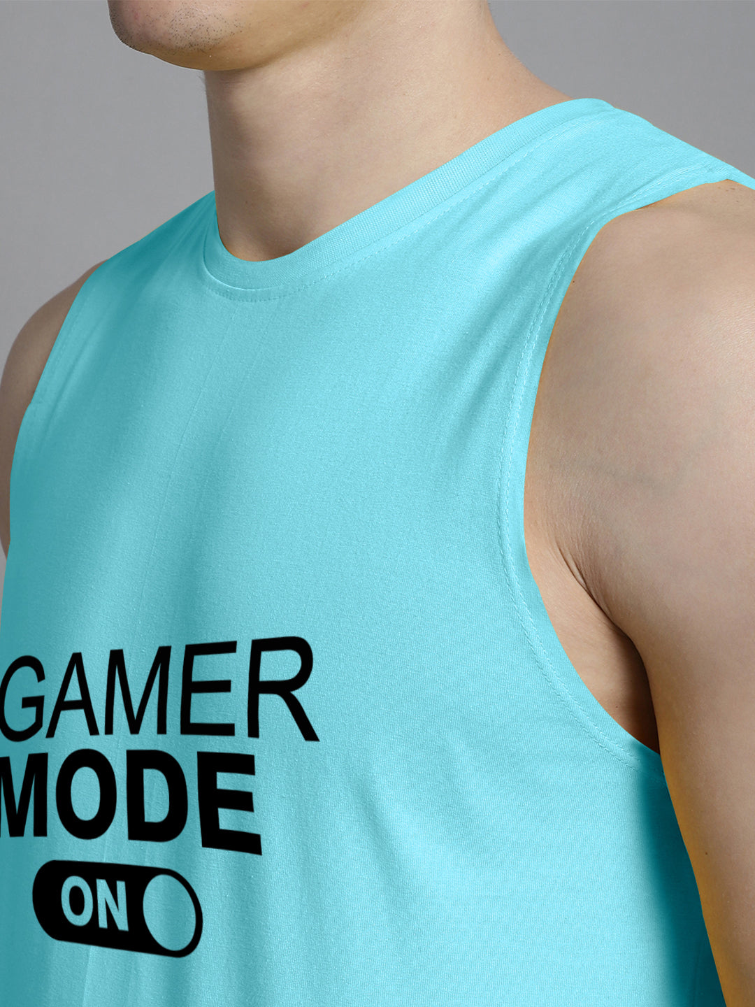 Fbar Gamer Mode On printed Pure Cotton Training Vest - Friskers