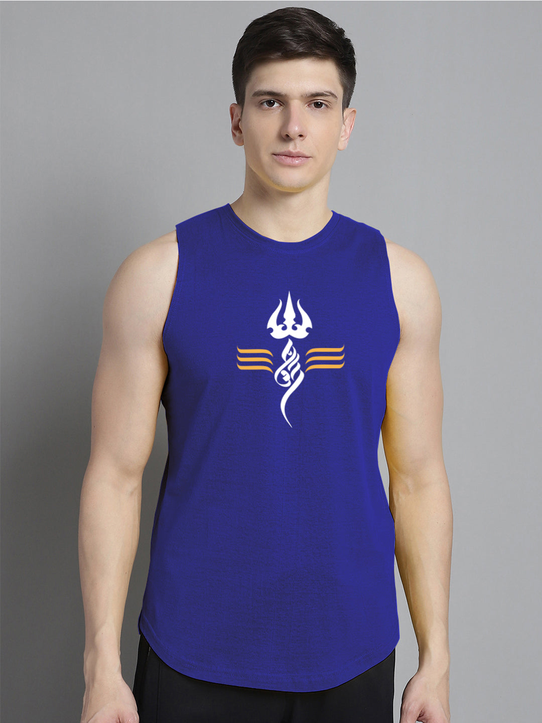 Fbar Om printed Pure Cotton Training Vest - Friskers