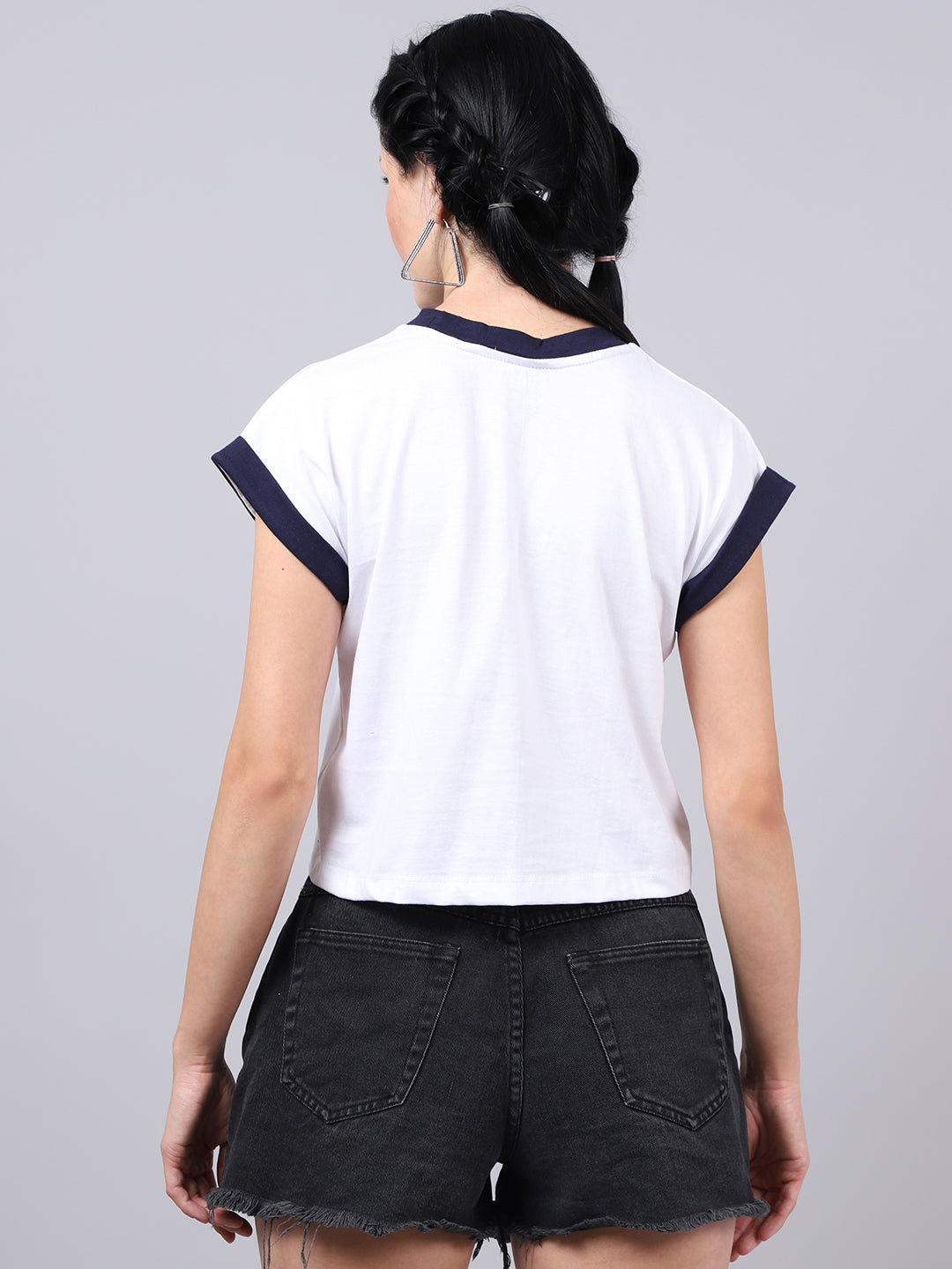 Fbar Women's Casual Boxy Cotton T-Shirt - Friskers