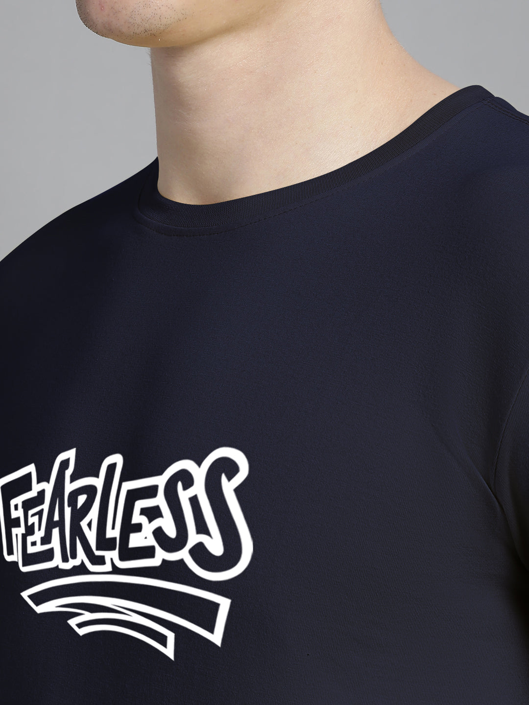 Fbar Fearless Cotton Round Neck T-Shirt - Friskers