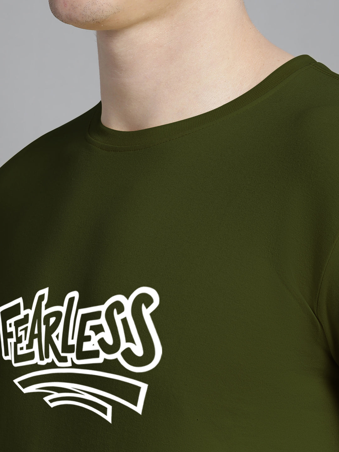 Fbar Fearless Cotton Round Neck T-Shirt - Friskers