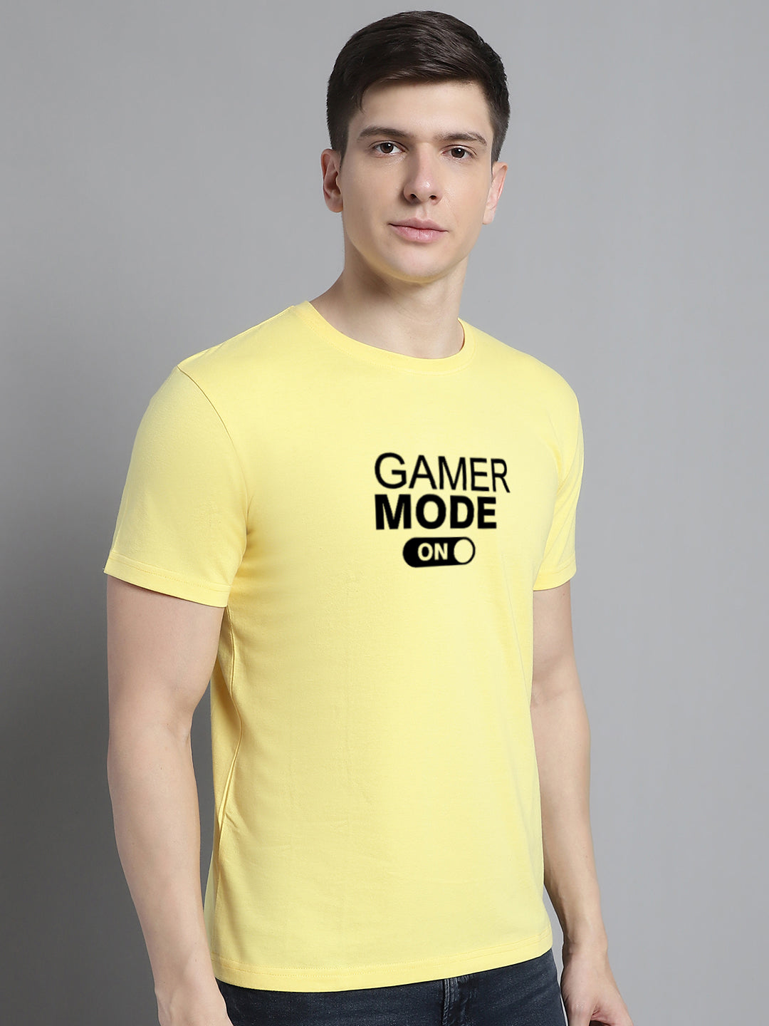 Fbar Gamer Mode On Cotton Round Neck T-Shirt - Friskers