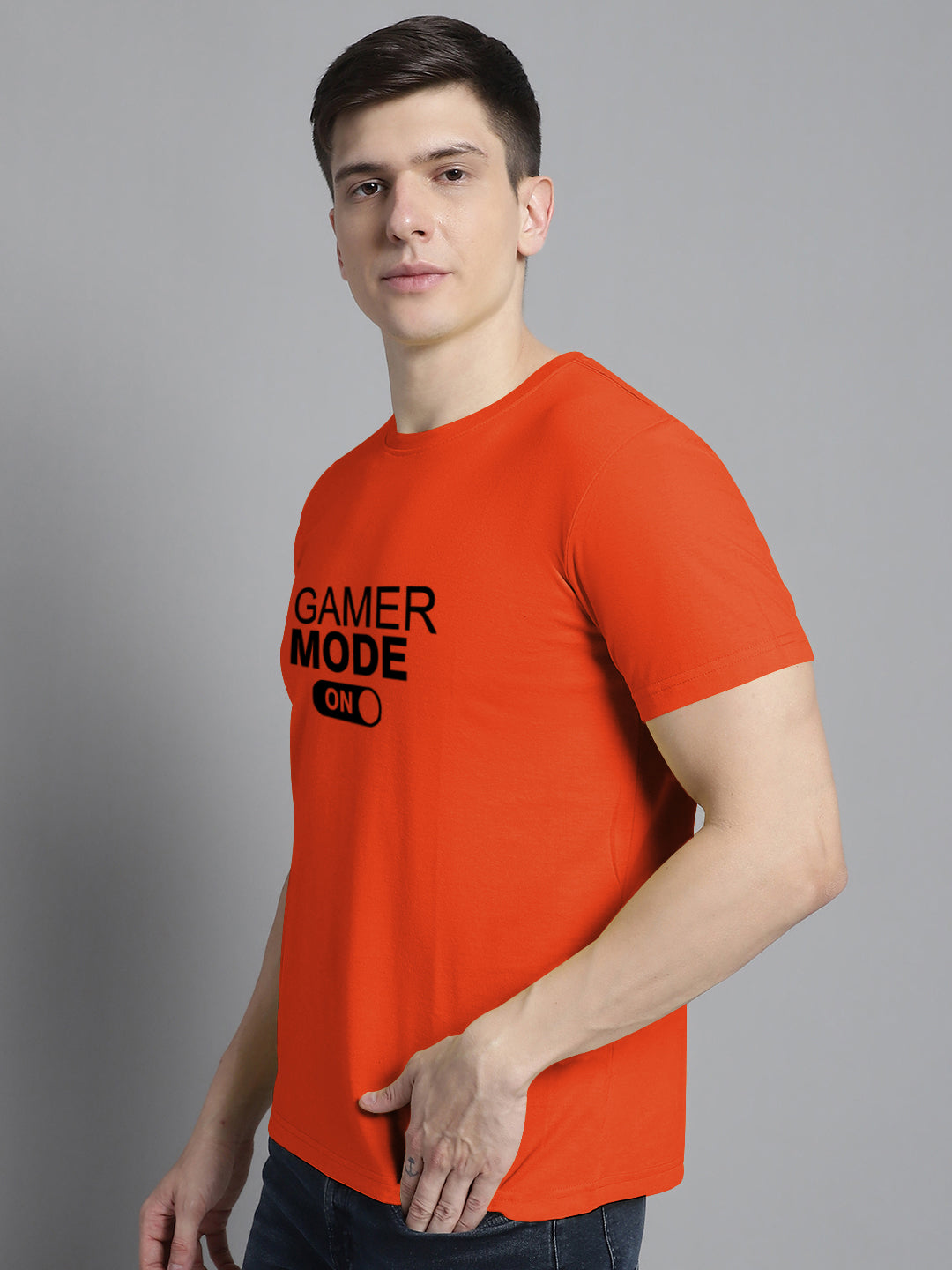 Fbar Gamer Mode On Cotton Round Neck T-Shirt - Friskers