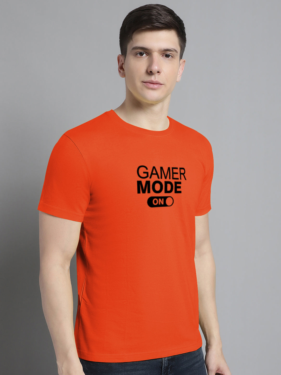 Fbar Gamer Mode On Cotton Round Neck T-Shirt - Friskers