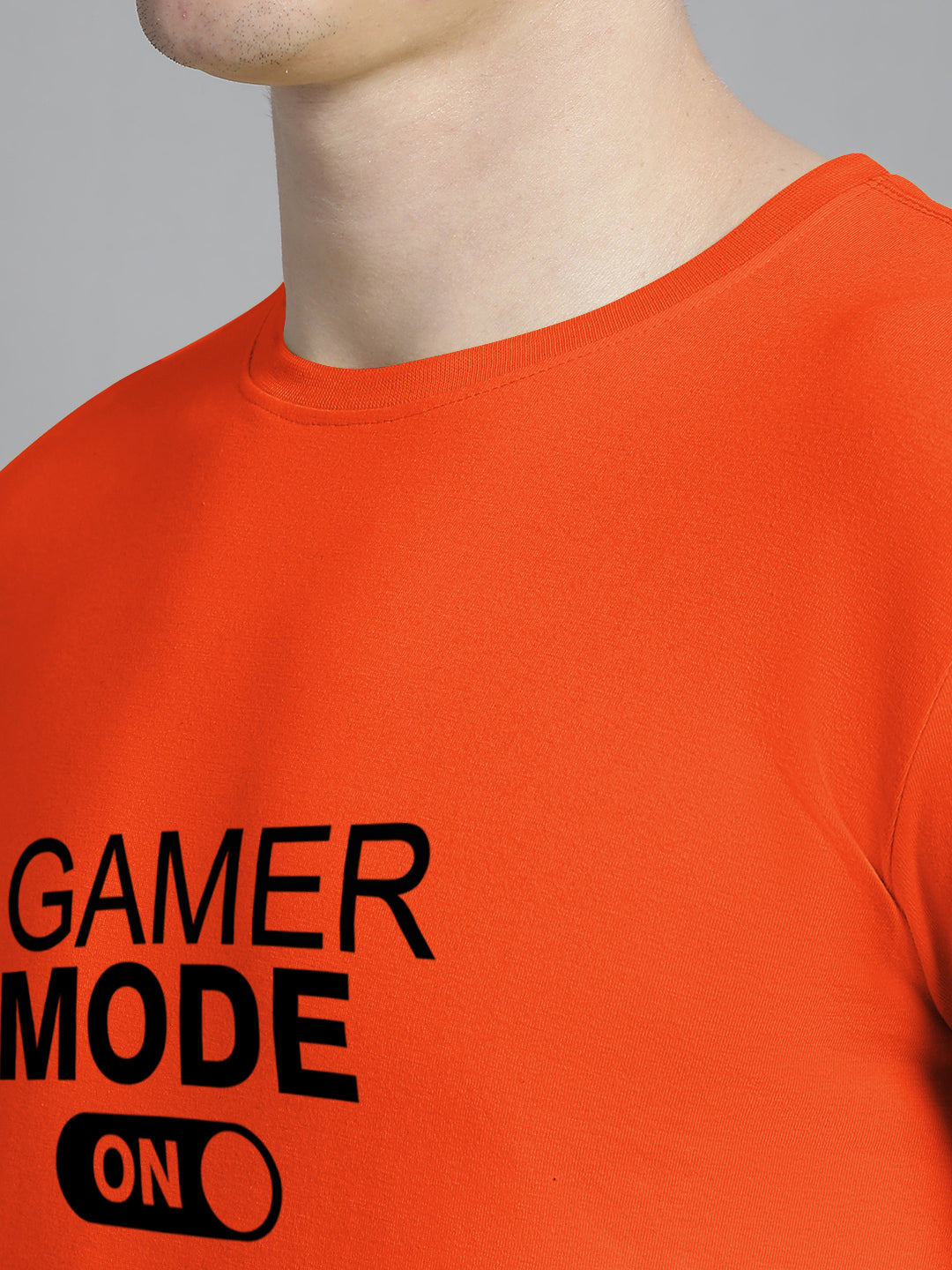 Fbar Gamer Mode On Cotton Round Neck T-Shirt - Friskers